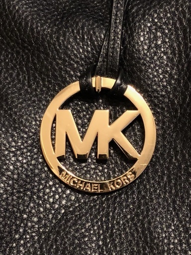 Michael　Kors　ブラックレザーバッグ