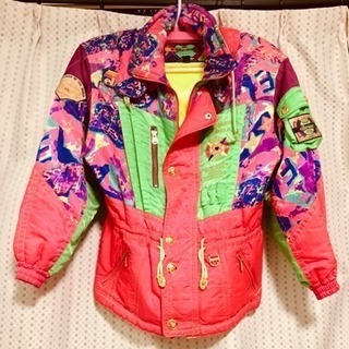 美品Ellesse ぽい 赤 ウィンタースポーツ スキーウェア ジャケット  