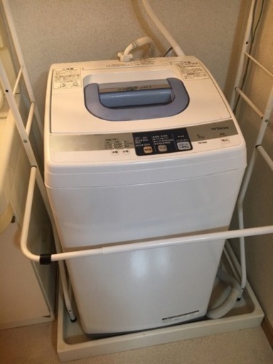 ラック付！全自動洗濯機 HITACHI 122L NW-5MR