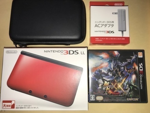 NINTENDO 3DSLL本体×1 ソフト×1 充電器×1 おまけ×2付き