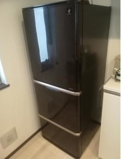 シャープ　プラズマクラスター冷蔵庫　3ドア　自動製氷機付き