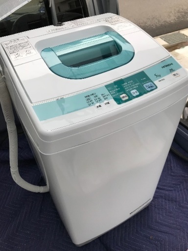 佐藤様御予約2014年製日立5キロ洗濯機、美品！千葉県内配送無料！設置無料！