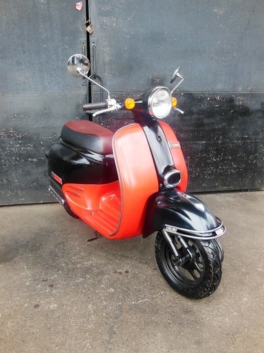 HONDA ジョルノDX ガード付 希少レッドブラック セル始動 すぐ乗り出し可能　軽整備済 ６０ｋｍ確りで好調