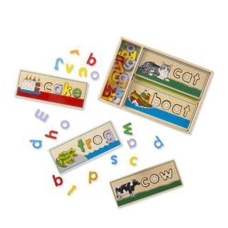 メリッサ&ダグ　アルファベット　小文字　木製パズル　おもちゃ