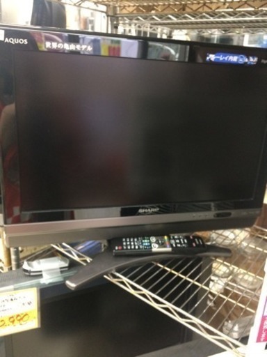 SHARP 26型ブルーレイレコーダー内蔵液晶テレビ