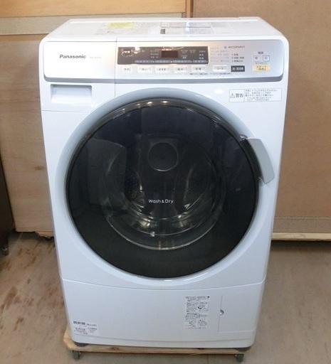 【販売終了しました。ありがとうございます。】Panasonic　6.0㎏　ドラム洗濯乾燥機　2012年製　NA-VD110L　中古品　エコナビ搭載