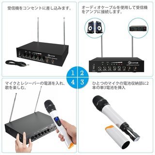 ★早い者勝ち！★ EIVOTOR　マイクセット プロ（VHF無線マイク）　NA20