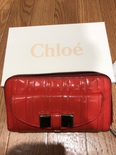 クロエ エナメル 長財布