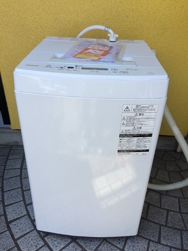 保証期間長期残り 美品 東芝 洗濯機 AW-45M5 2018年製 4.5kg