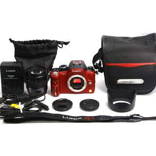 〓ミラーレス一眼〓LUMIX G1 レッド レンズキット♪