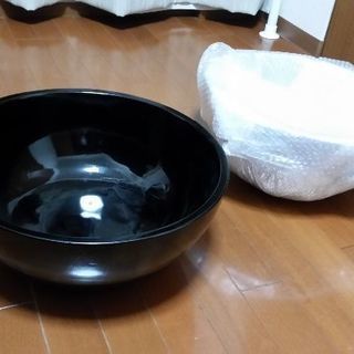 足湯の洗面器