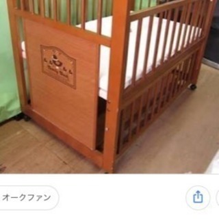 日本製 柵上下稼働式ベビーベッド