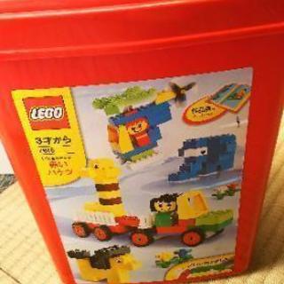  【中古】LEGO 赤いバケツ 3才から
