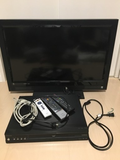 32型テレビ DVDレコーダー HDMIケーブル セット