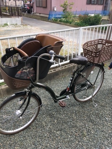 ［配送相談可］子供乗せ自転車 26 カーキ