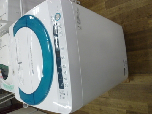 R 中古 SHARP 全自動洗濯機（7.0kg） ES-GE70P 2015年製