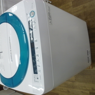 R 中古 SHARP 全自動洗濯機（7.0kg） ES-GE70P 2015年製