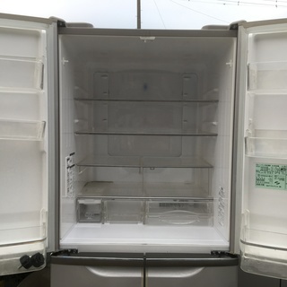 キッチン家電 日立 420L 6ドア冷蔵庫 R-SF42VM 自動製氷機能付き《2006年