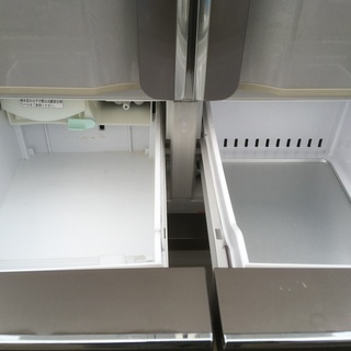 キッチン家電 日立 420L 6ドア冷蔵庫 R-SF42VM 自動製氷機能付き《2006年