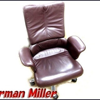 Herman Miller/ハーマンミラー レザー オフィスチェ...