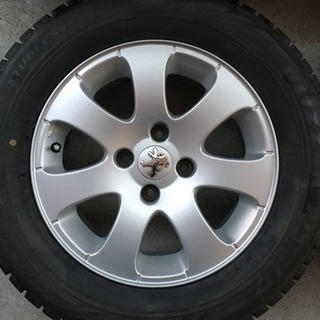 バリ山 BS スタッドレス 195/65R15 中古4本セット-155/65R14 