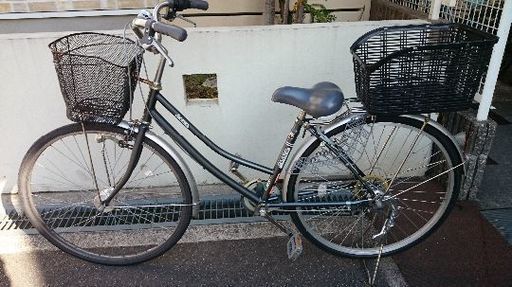 買い物に便利な自転車 前と後ろにカゴ付き ミント 豊中の自転車の中古あげます 譲ります ジモティーで不用品の処分