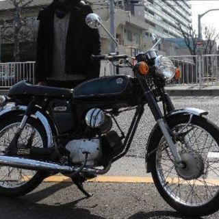 YAMAHA YB-1 2st 原付バイク　ジェットヘルメット＆...