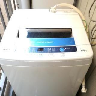 洗濯機 AQUA AQW-S60B(W) 6.0kg