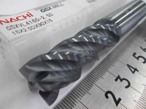 NACHI　φ16　4枚刃 超硬エンドミル GSXVL4160-2.5D