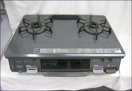 PayPay可 手稲リサイクル ガステーブル リンナイ KGDM64DG 都市ガス  2016年製 ブラック￥11,800-