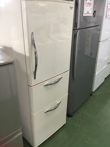 美品！日立 HITACHI 12年製 3ドア 冷凍冷蔵庫 R-S27CMV 自動製氷 265L 20590円