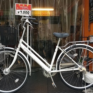 自転車 ☆整備済リサイクル自転車 26インチ 重くならないオートライト 