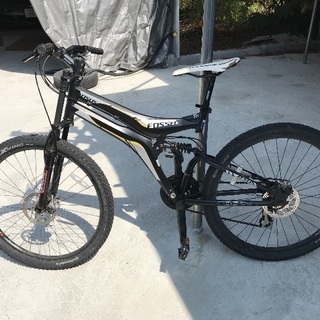 前後フルサス★ディスクブレーキ★シマノ変速機★マウンテンバイクMTB★アルミフレーム★自転車クロスバイク等へも