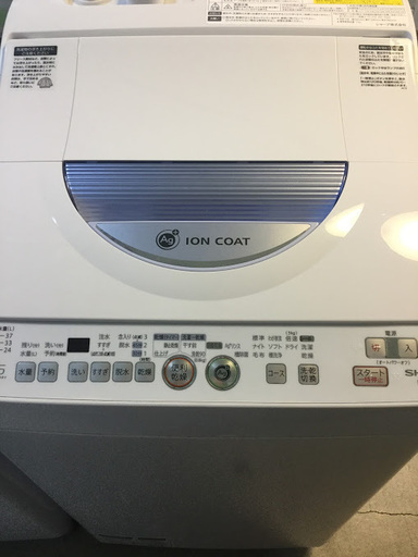 若者の大愛商品 【送料無料・設置無料サービス有り】洗濯乾燥機 中古 ES-TG55L-A SHARP 2015年製 洗濯機