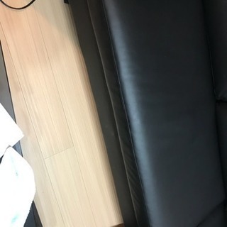 3人掛けソファ（黒）値段交渉可！！