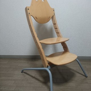 【値下げ】子供椅子　ベビーチェア　座面高さ調節可能　木製