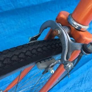 ★ 点検済 ★ シティサイクル SCALARE STYLE ◆ 自転車 6段ギア オレンジ 27インチ