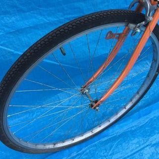★ 点検済 ★ シティサイクル SCALARE STYLE ◆ 自転車 6段ギア オレンジ 27インチ