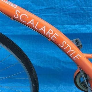 ★ 点検済 ★ シティサイクル SCALARE STYLE ◆ 自転車 6段ギア オレンジ 27インチ