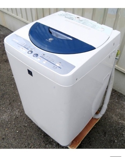 SHARP《全自動洗濯機》ES-55E4-KB 5.5kg 08年製