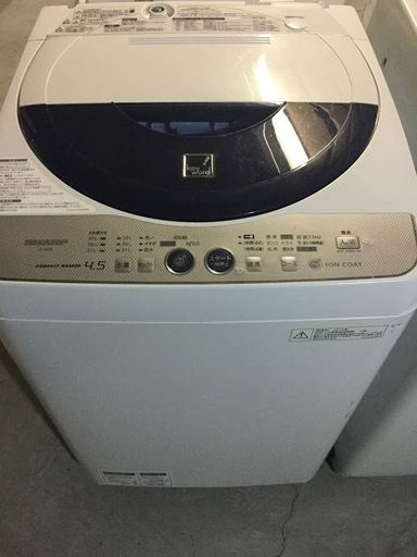【送料無料・設置無料サービス有り】洗濯機 SHARP ES-45E8 中古