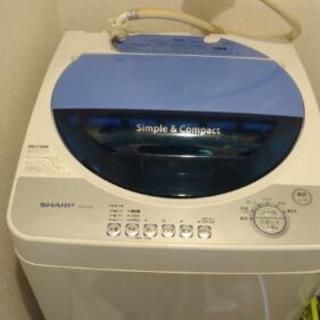 全自動洗濯機 SHARP ES-F456-A 2007年式　動作品