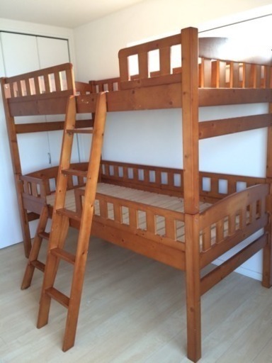 木製すのこ二段ベッド