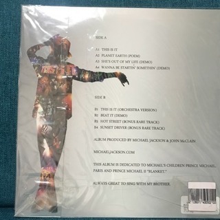 マイケルジャクソン  希少 新品 LP