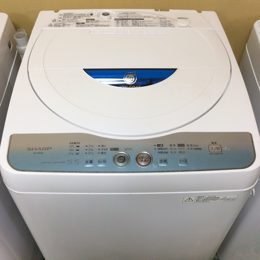【送料無料・設置無料サービス有り】洗濯機 SHARP ES-GE55L-A 中古