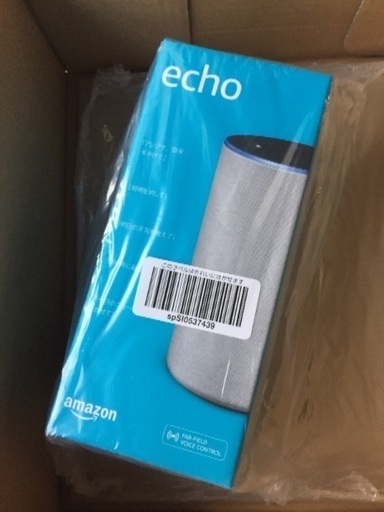 4/7手渡し可能！Amazon Echo (Newモデル)、サンドストーン (ファブリック)新品未開封