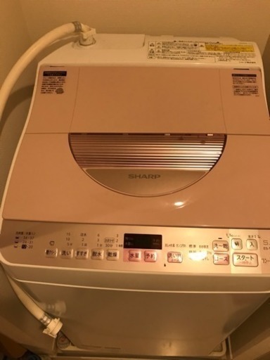 【購入1年】洗濯乾燥機 SHARP ES-TX5A-P
