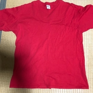 メンズ Tシャツ 赤！ XL 0円！
