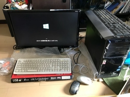 更に値下げ【早い者勝ち】1万円！！PC、Full HDモニター全部セットで