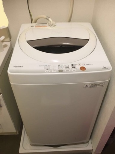 東芝 TOSHIBA 洗濯機 5kg AW-50GL